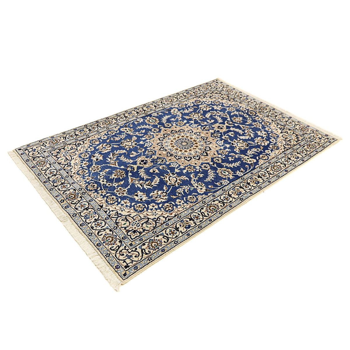 Tapis persan - Nain - Royal - 172 x 114 cm - bleu