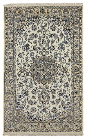 Tapis persan - Nain - Royal - 211 x 133 cm - beige