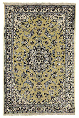 Tapis persan - Nain - Royal - 177 x 117 cm - vert olive