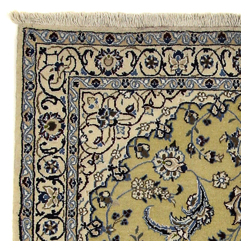 Tapis persan - Nain - Royal - 177 x 117 cm - vert olive