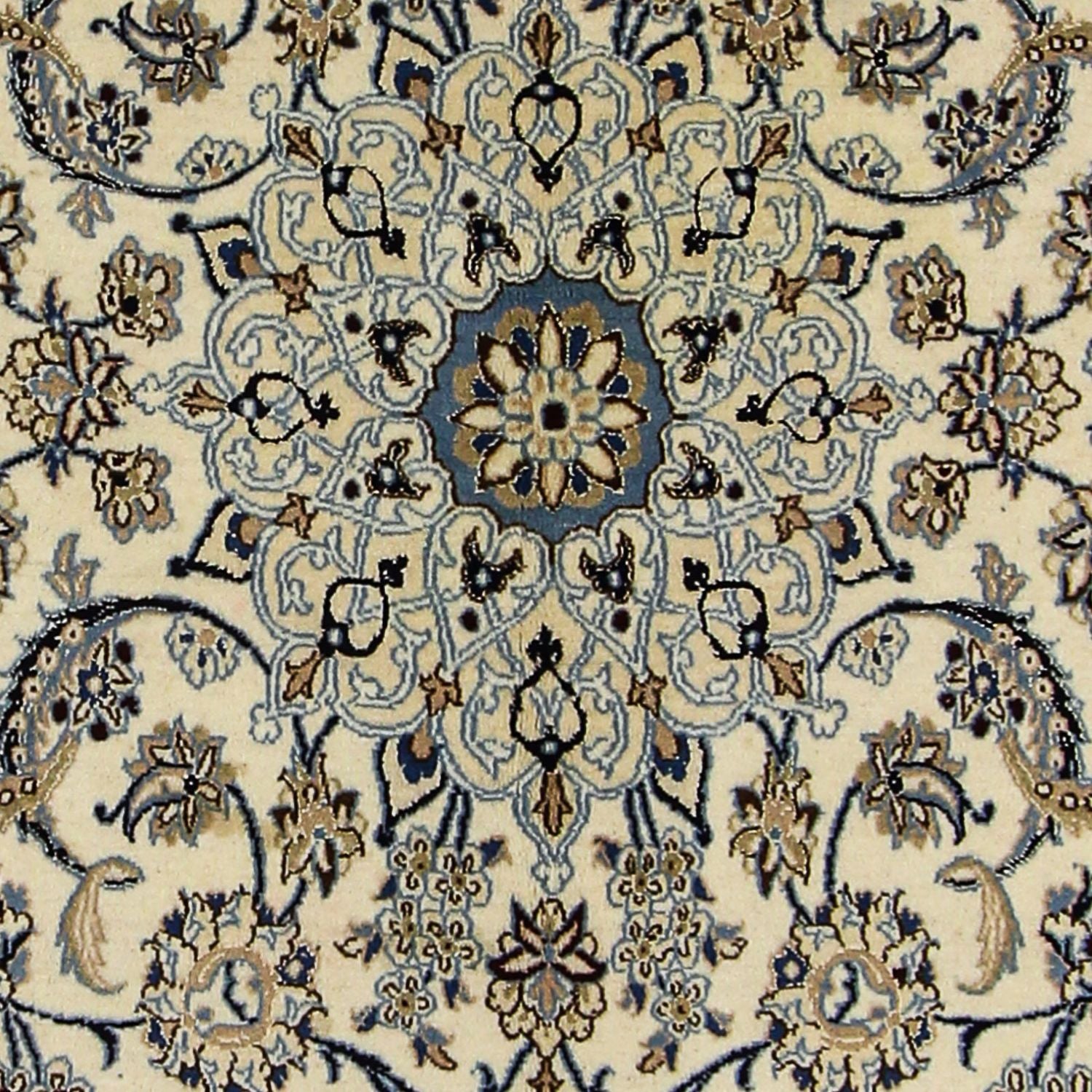 Tapis persan - Nain - Royal - 205 x 125 cm - beige