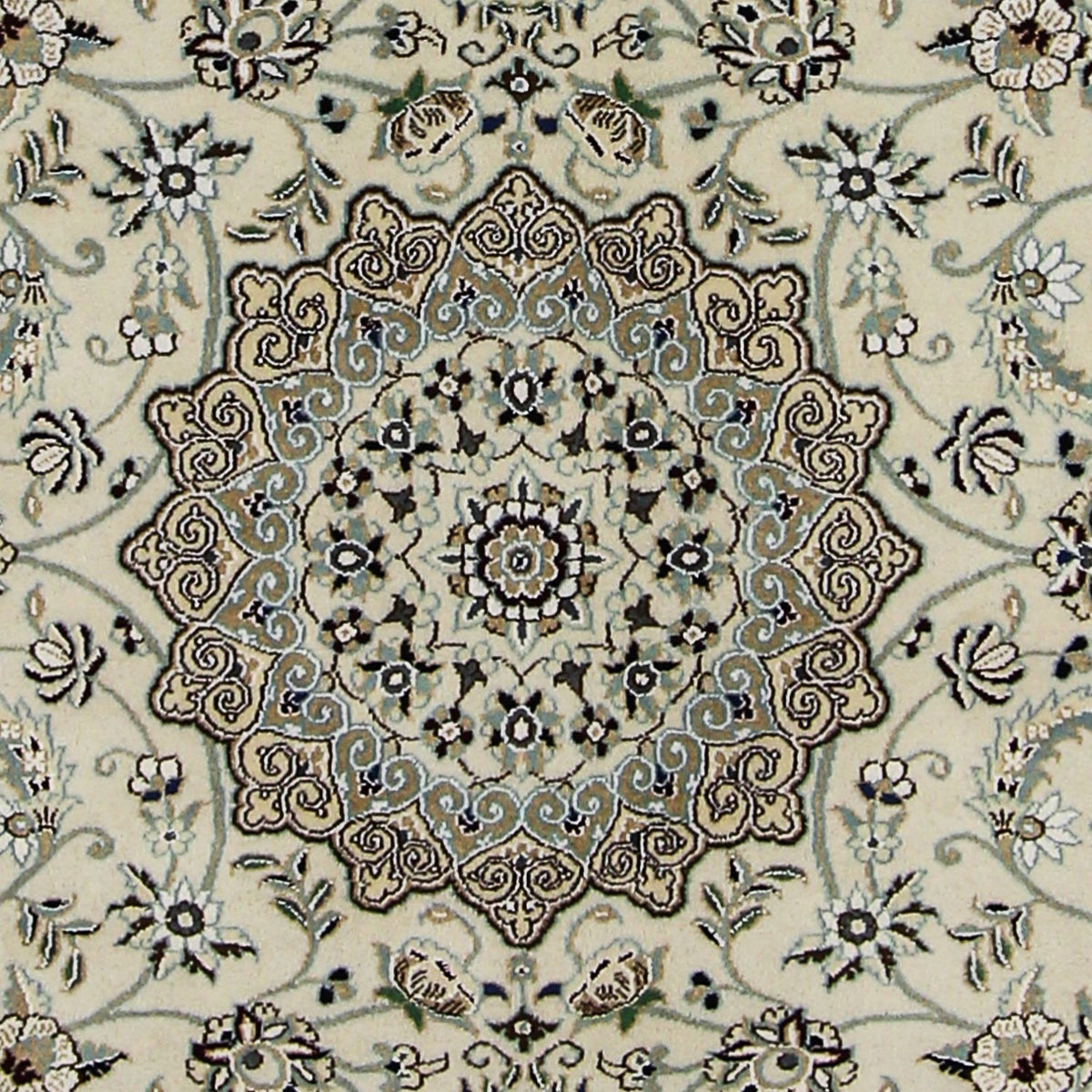 Tapis persan - Nain - Royal - 205 x 147 cm - beige