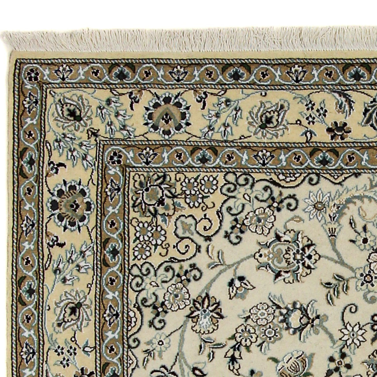 Tapis persan - Nain - Royal - 205 x 147 cm - beige