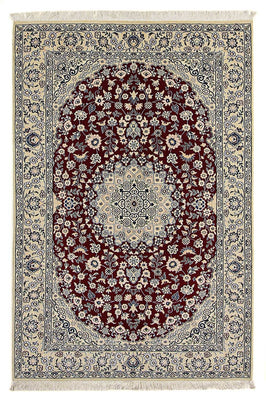 Tapis persan - Nain - Royal - 218 x 156 cm - rouge foncé