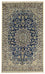 Tapis persan - Nain - Royal - 202 x 125 cm - bleu foncé