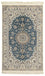 Tapis persan - Nain - Royal - 204 x 128 cm - bleu foncé