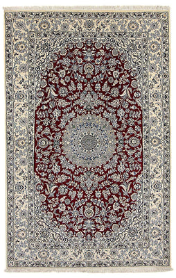 Tapis persan - Nain - Royal - 248 x 148 cm - rouge foncé