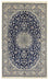 Tapis persan - Nain - Royal - 216 x 134 cm - bleu foncé