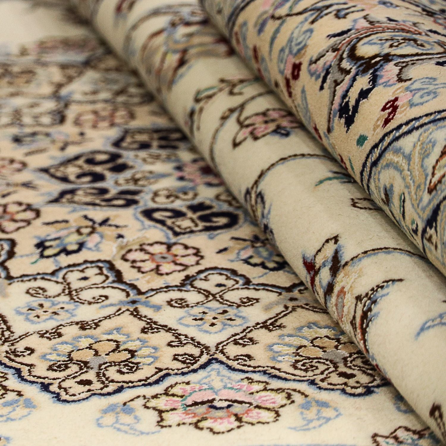 Tapis persan - Nain - Royal - 300 x 200 cm - beige
