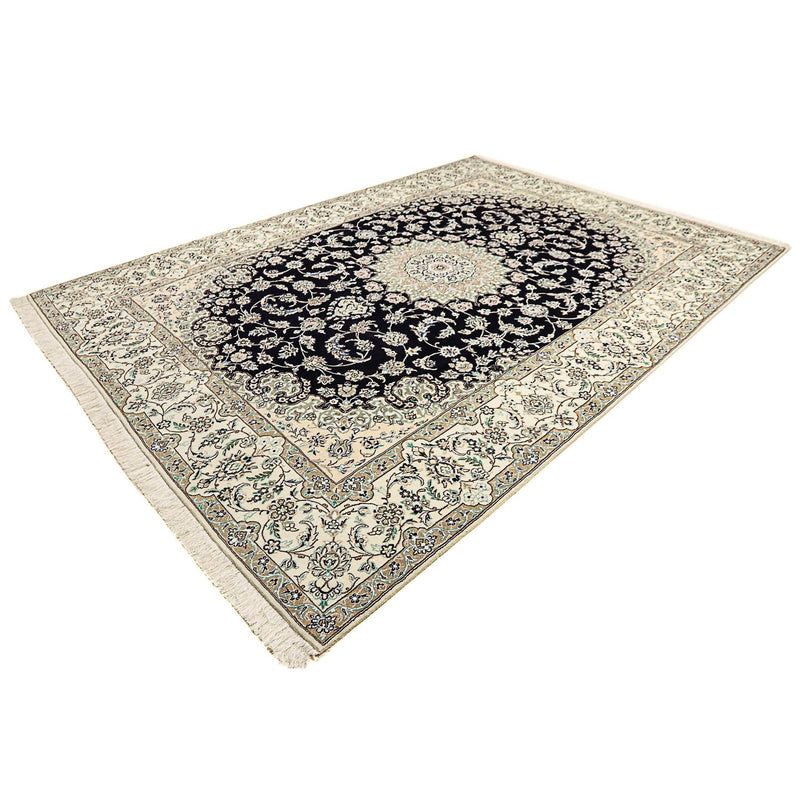 Tapis persan - Nain - Royal - 345 x 246 cm - bleu foncé