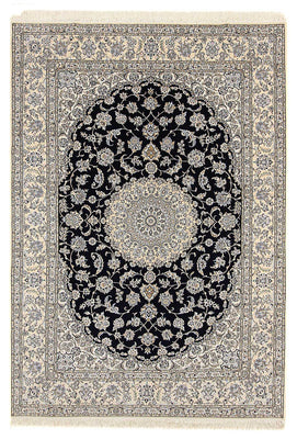 Tapis persan - Nain - Royal - 359 x 252 cm - bleu foncé