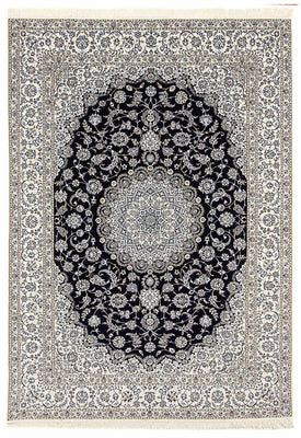 Tapis persan - Nain - Premium - 360 x 250 cm - bleu foncé