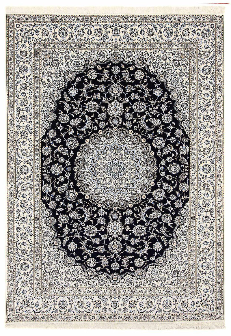 Tapis persan - Nain - Premium - 360 x 250 cm - bleu foncé