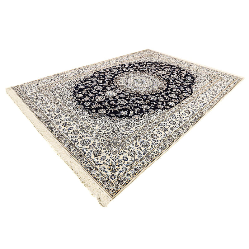 Tapis persan - Nain - Premium - 360 x 250 cm - bleu foncé