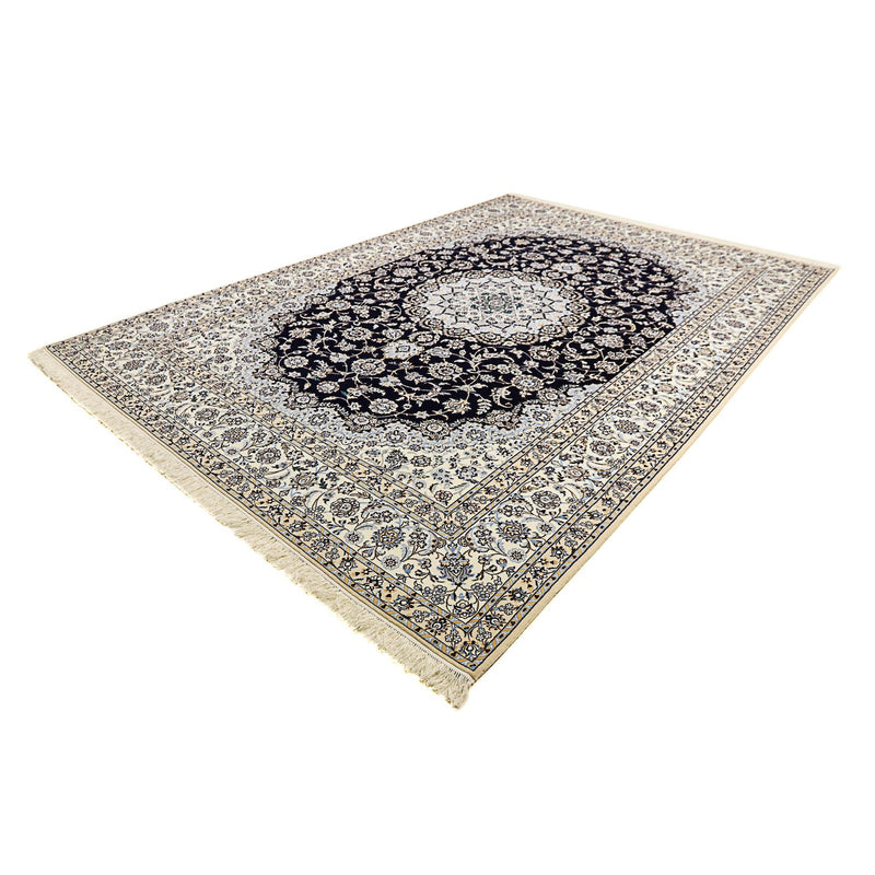 Tapis persan - Nain - Premium - 358 x 254 cm - bleu foncé