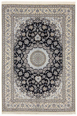 Tapis persan - Nain - Royal - 356 x 248 cm - bleu foncé