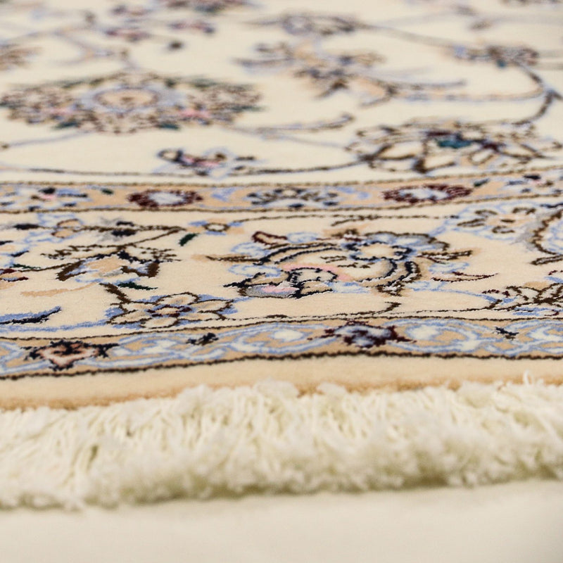 Tapis persan - Nain - Premium ronde  - 200 x 200 cm - beige