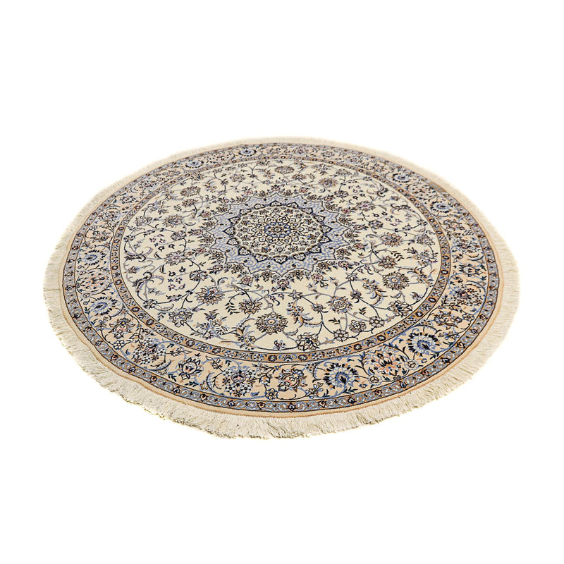 Tapis persan - Nain - Premium ronde  - 200 x 200 cm - beige
