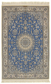 Tapis persan - Nain - Premium - 167 x 107 cm - bleu