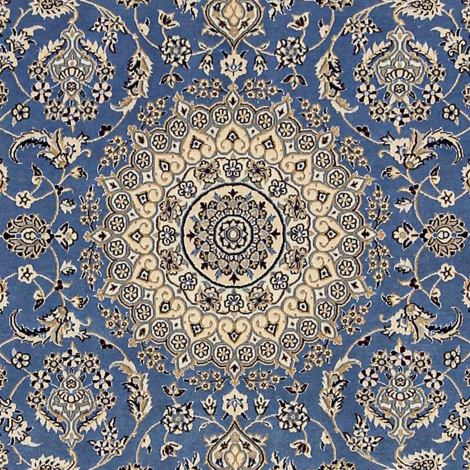 Tapis persan - Nain - Premium - 167 x 107 cm - bleu