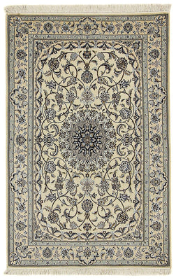 Tapis persan - Nain - Premium - 156 x 102 cm - beige