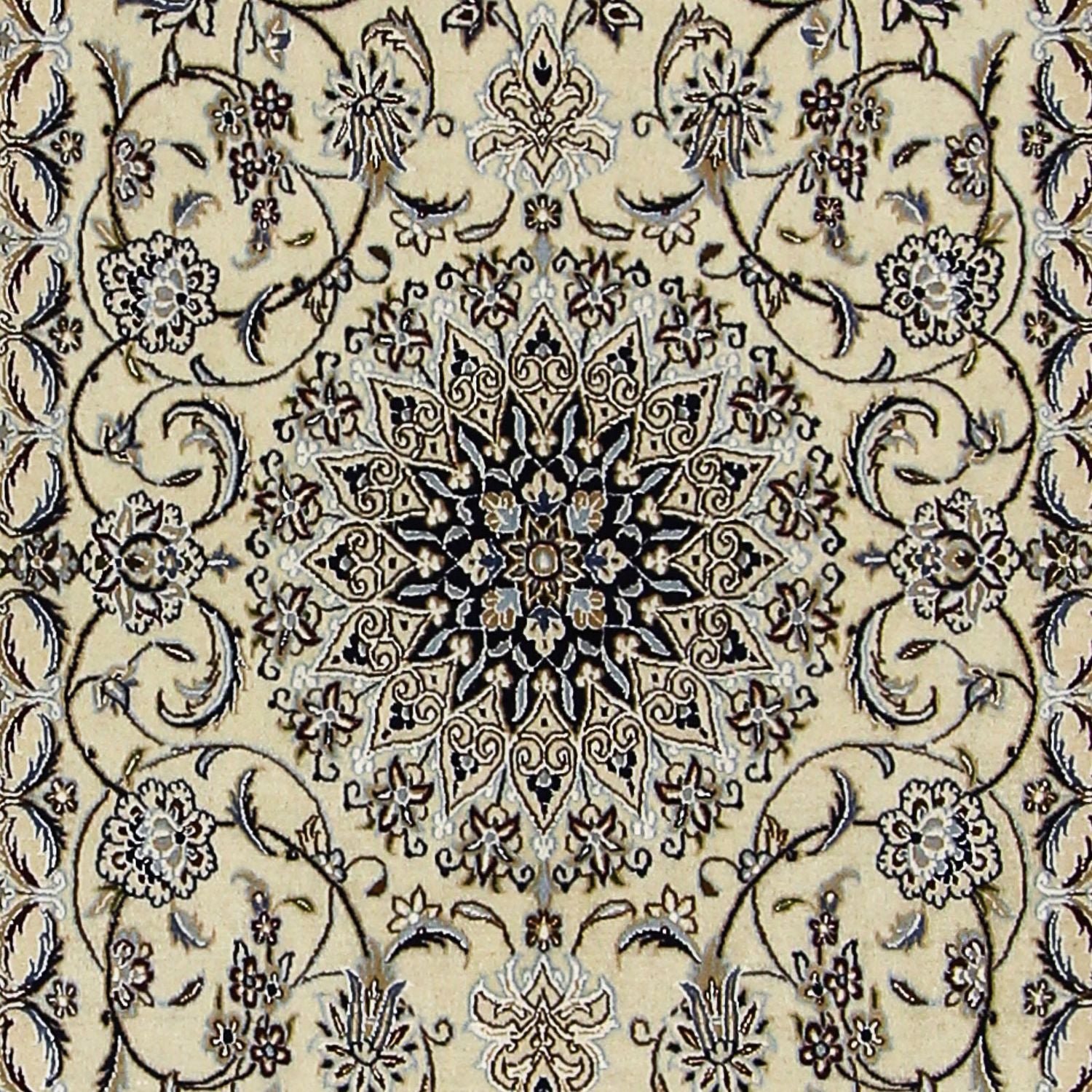 Tapis persan - Nain - Premium - 156 x 102 cm - beige