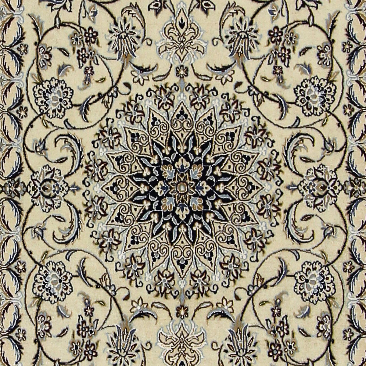 Tapis persan - Nain - Premium - 156 x 102 cm - beige