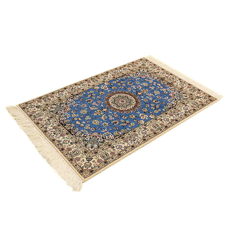 Tapis persan - Nain - Premium - 120 x 80 cm - bleu