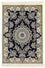 Tapis persan - Nain - Premium - 140 x 100 cm - bleu foncé