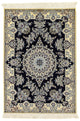 Tapis persan - Nain - Premium - 140 x 100 cm - bleu foncé