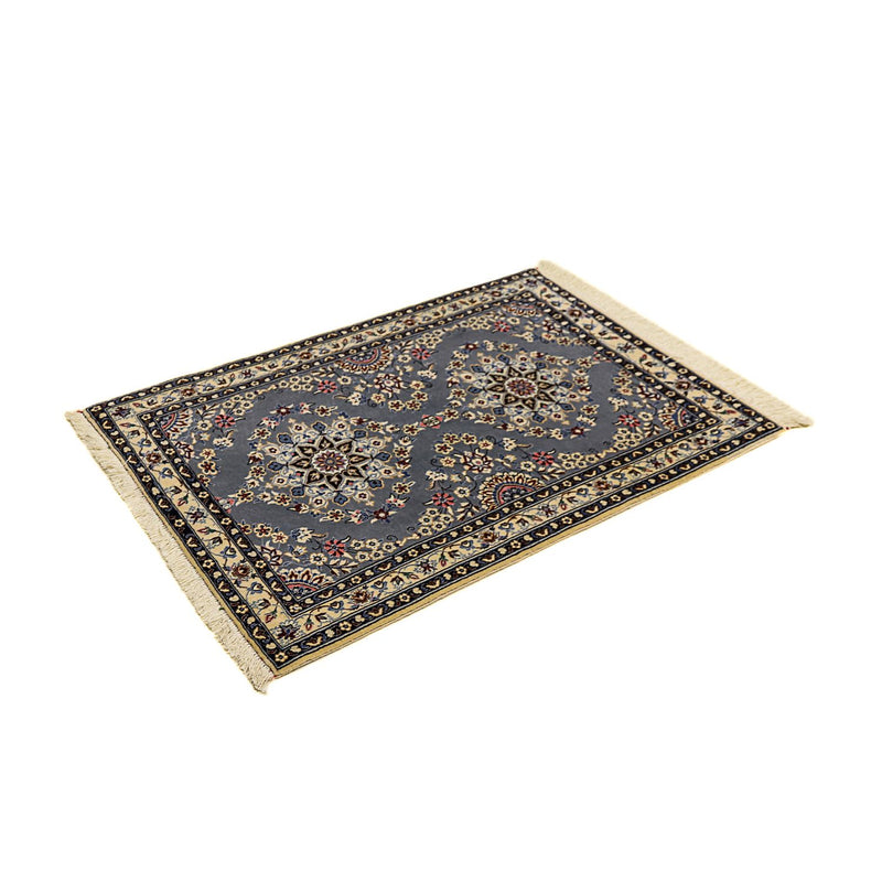 Tapis persan - Nain - Premium - 107 x 76 cm - gris