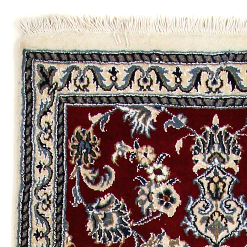 Tapis de couloir Tapis persan - Nain - 290 x 82 cm - rouge foncé