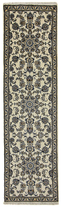 Tapis de couloir Tapis persan - Nain - 293 x 80 cm - beige