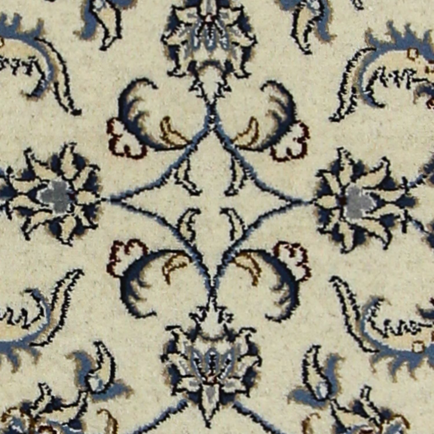 Tapis de couloir Tapis persan - Nain - 194 x 80 cm - beige