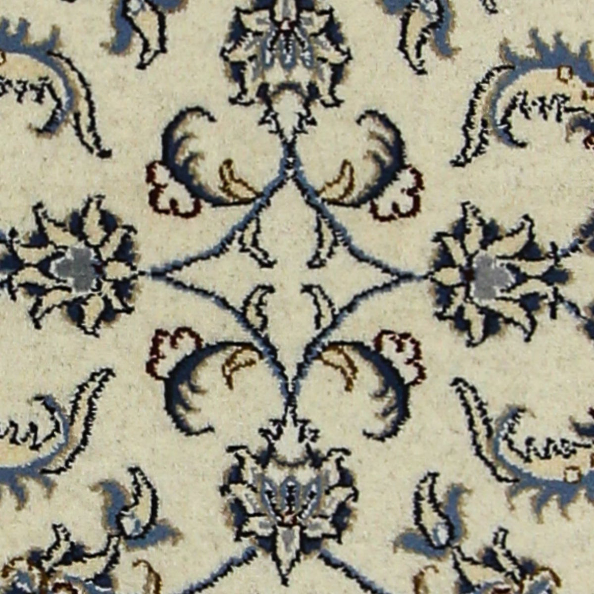 Tapis de couloir Tapis persan - Nain - 194 x 80 cm - beige