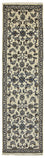 Tapis de couloir Tapis persan - Nain - 284 x 76 cm - beige