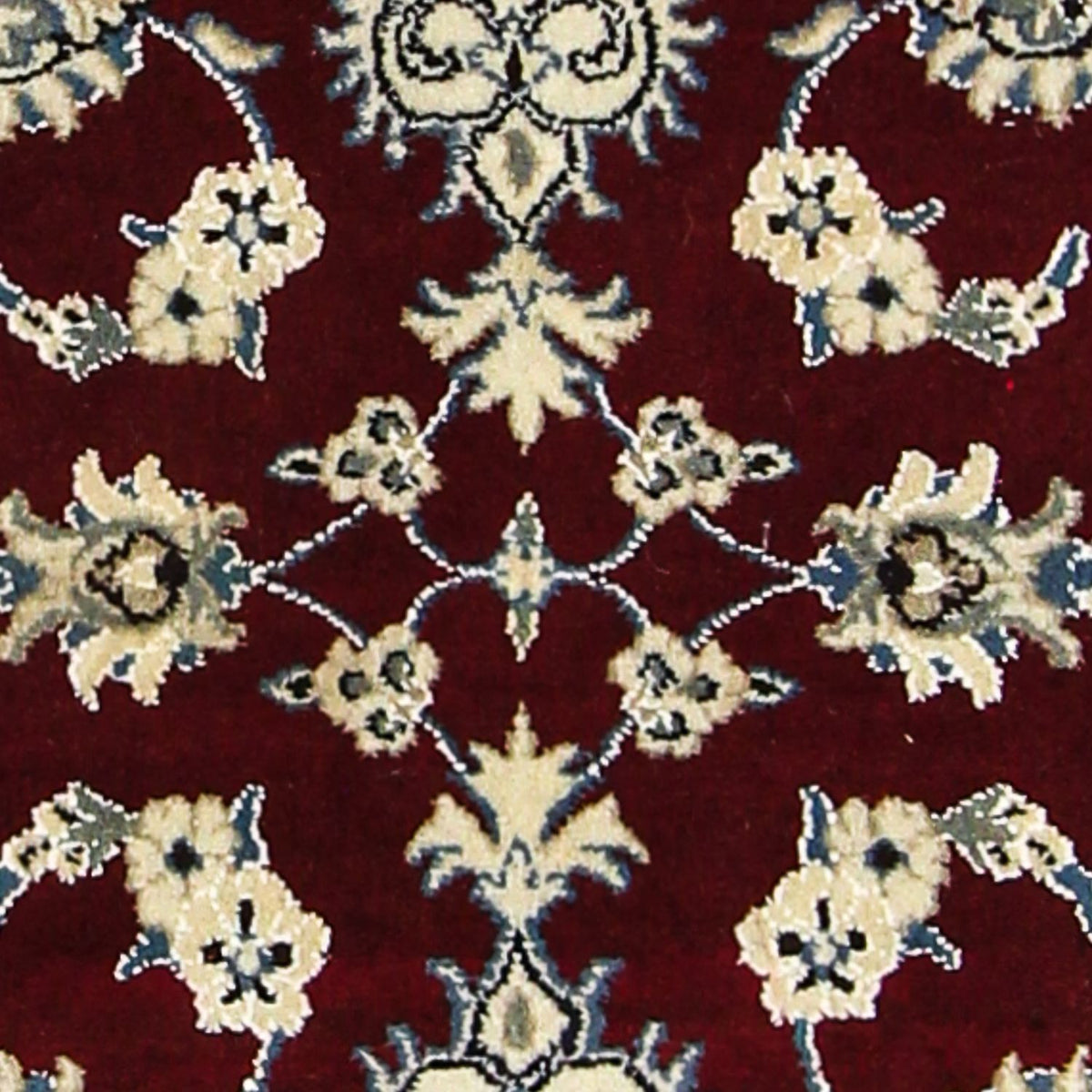 Tapis de couloir Tapis persan - Nain - 197 x 80 cm - rouge foncé