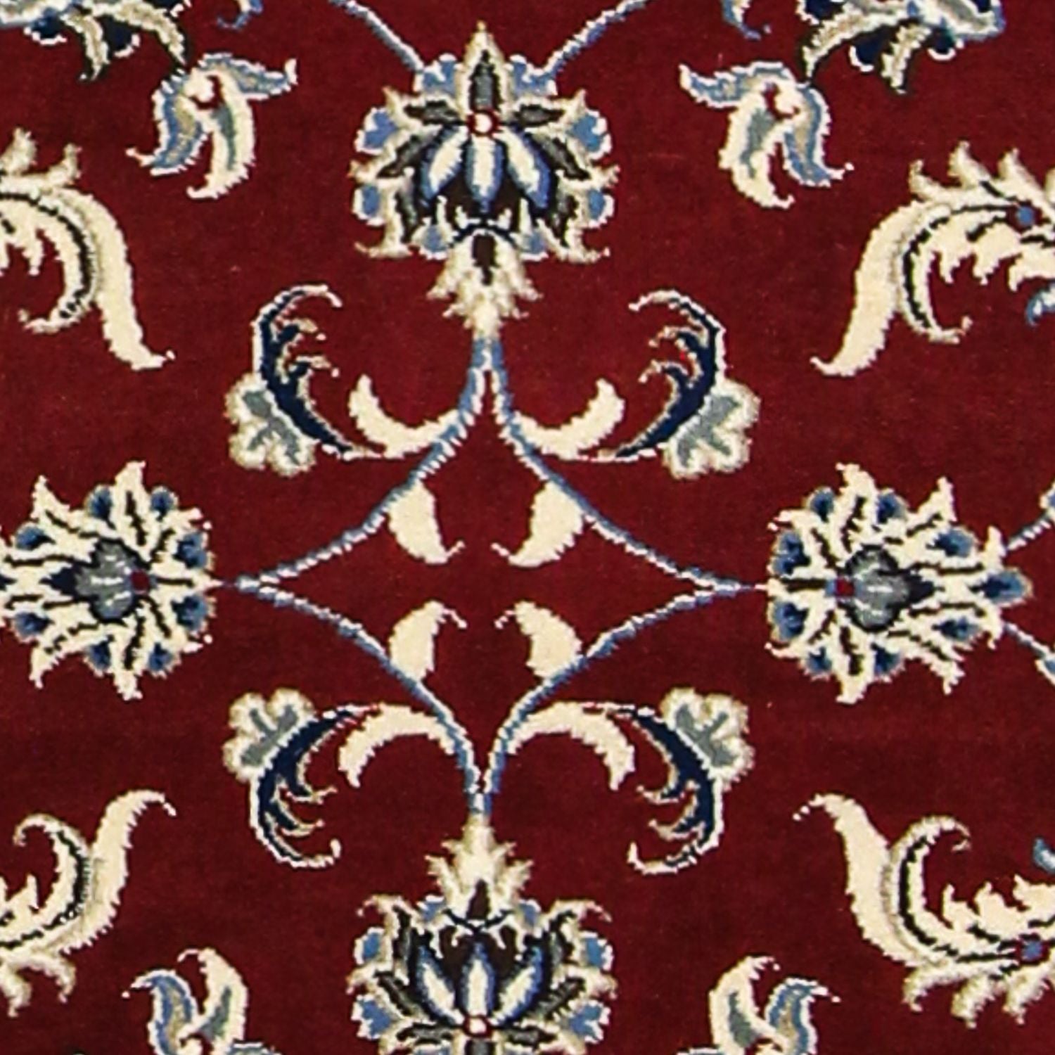 Tapis de couloir Tapis persan - Nain - 197 x 80 cm - rouge foncé