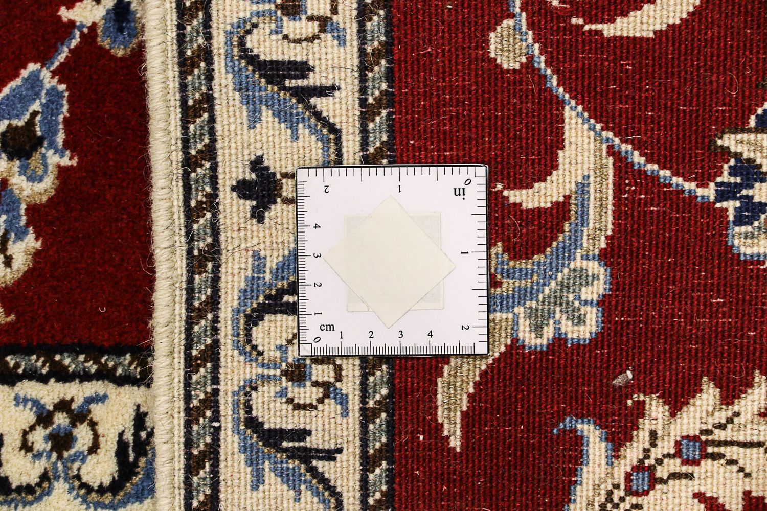 Tapis de couloir Tapis persan - Nain - 197 x 80 cm - rouge foncé