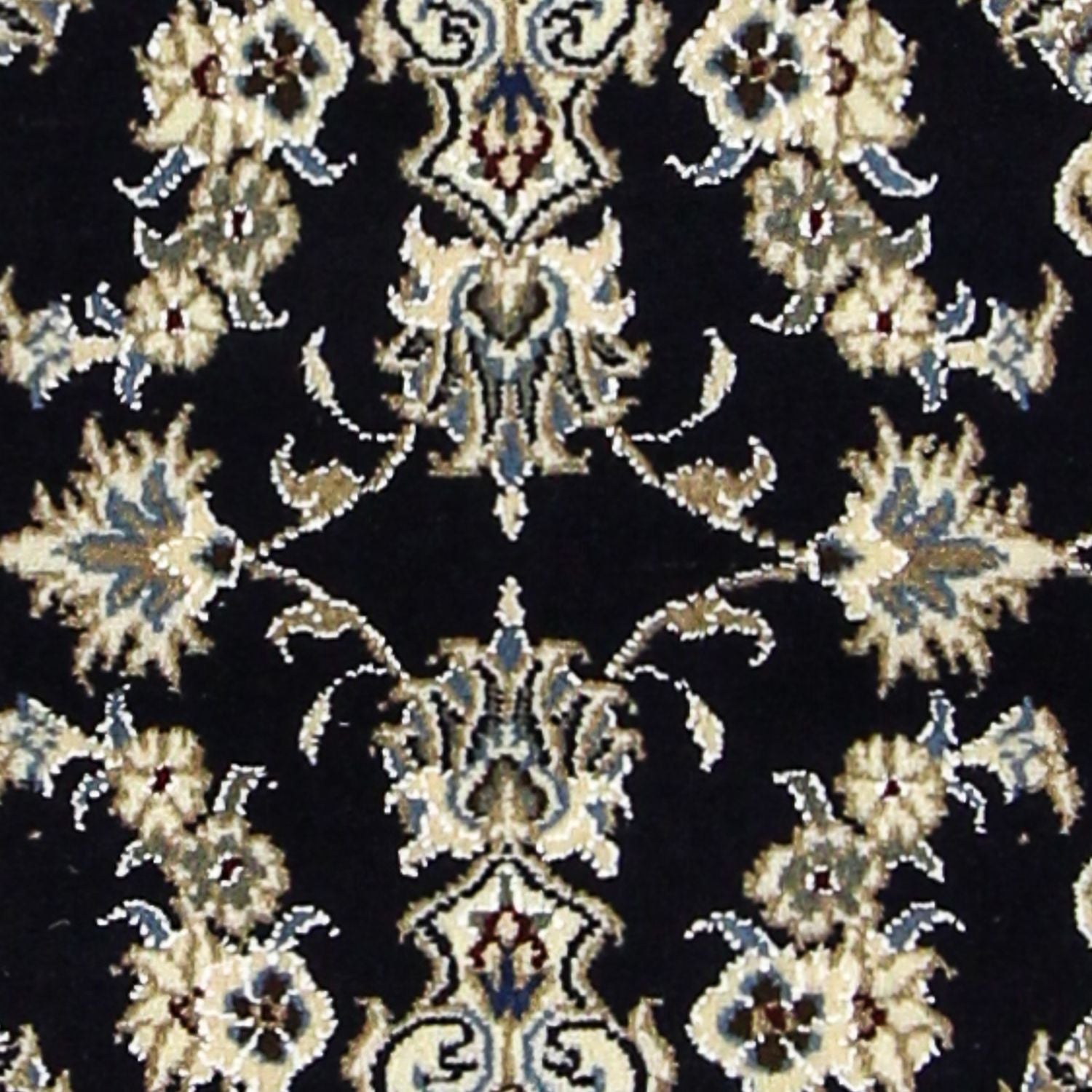 Tapis de couloir Tapis persan - Nain - 192 x 78 cm - bleu foncé