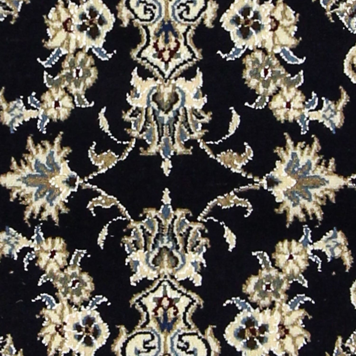Tapis de couloir Tapis persan - Nain - 192 x 78 cm - bleu foncé