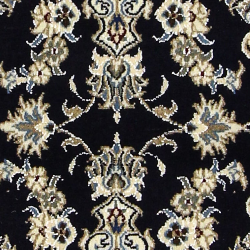 Tapis de couloir Tapis persan - Nain - 192 x 78 cm - bleu foncé