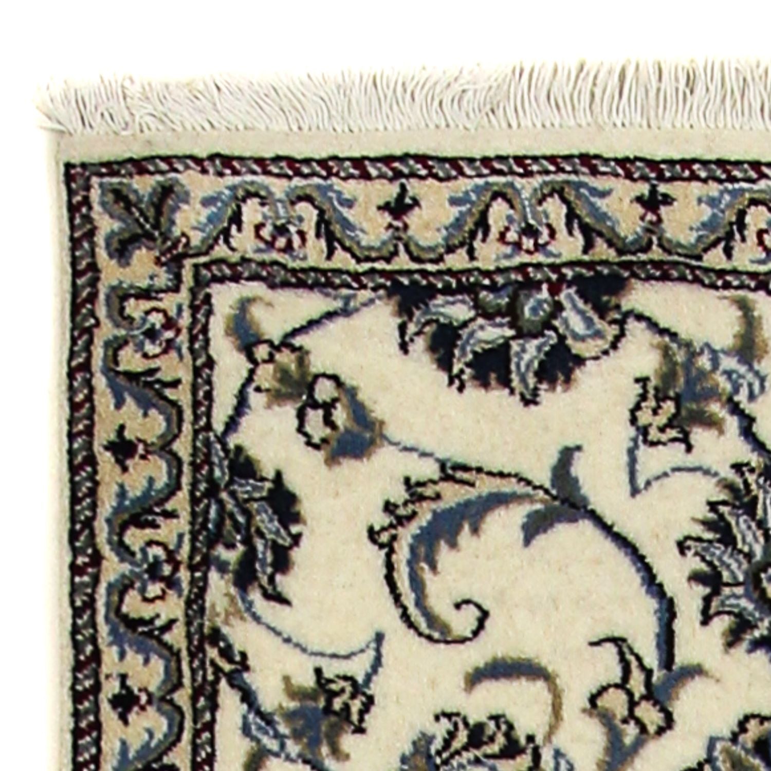 Tapis de couloir Tapis persan - Nain - 240 x 77 cm - beige