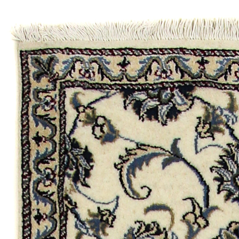 Tapis de couloir Tapis persan - Nain - 240 x 77 cm - beige