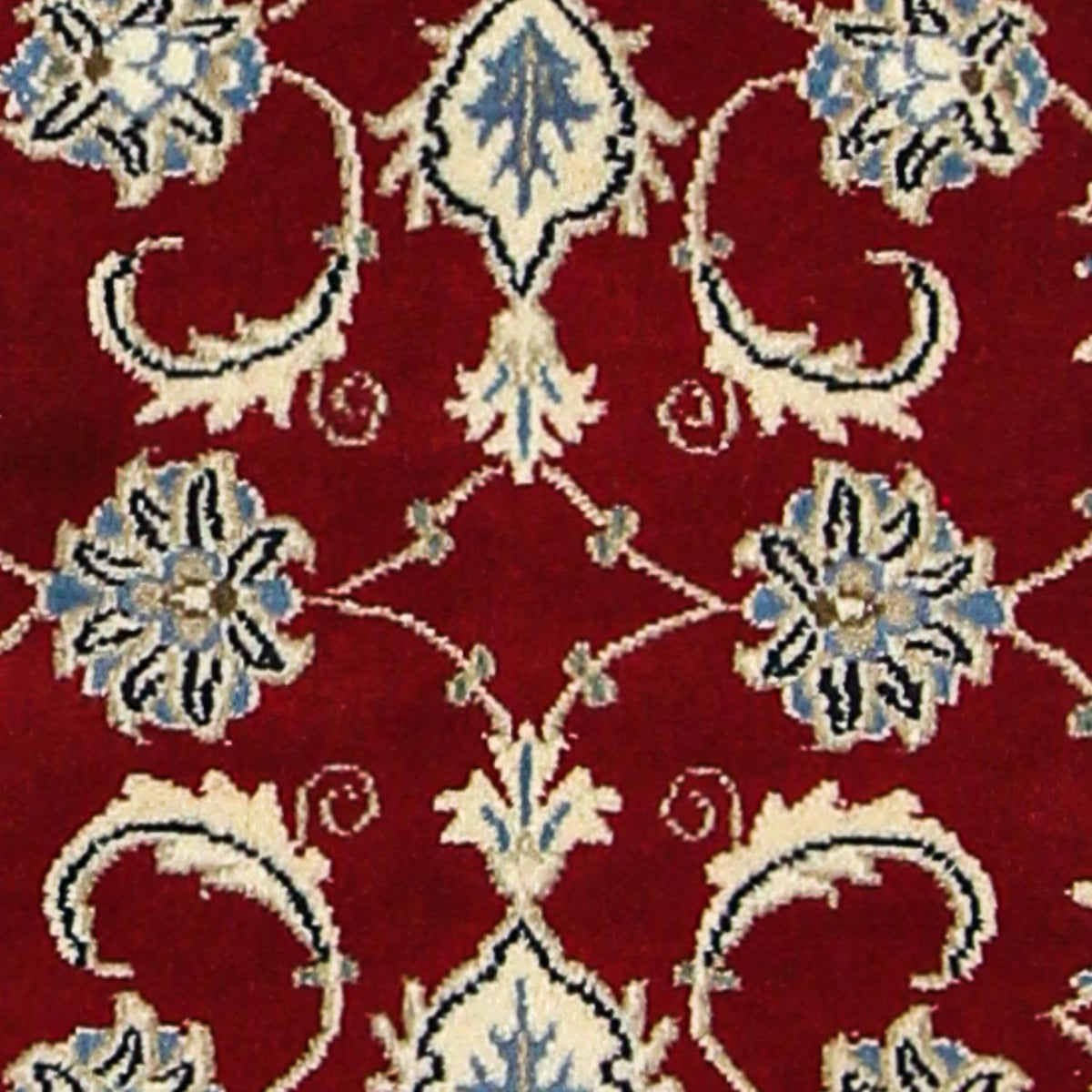 Tapis de couloir Tapis persan - Nain - 188 x 60 cm - rouge foncé