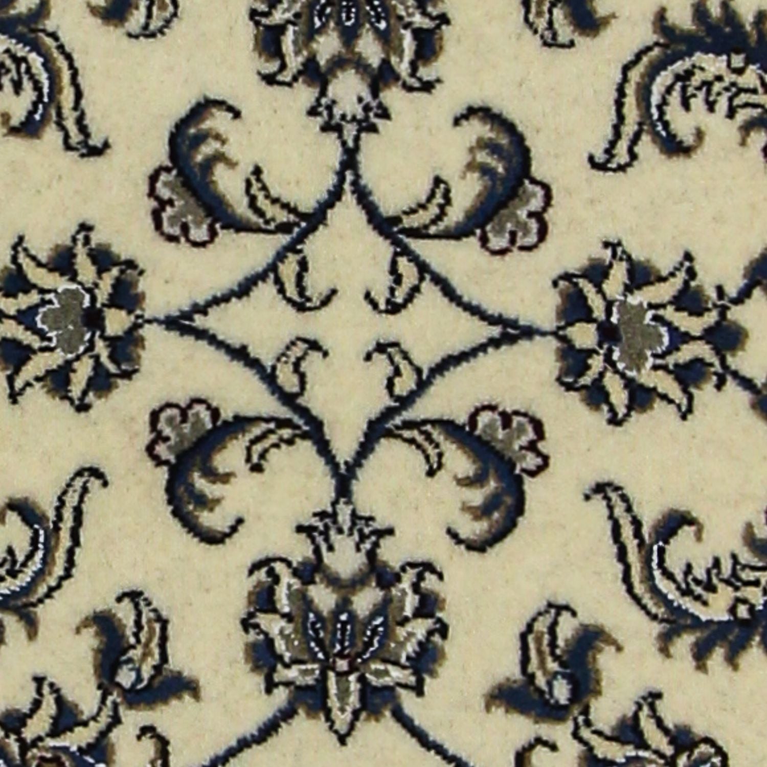Tapis de couloir Tapis persan - Nain - 197 x 79 cm - beige