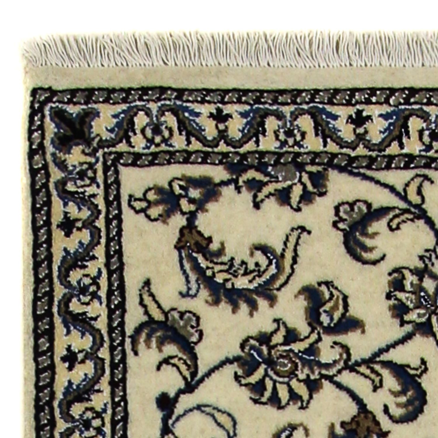 Tapis de couloir Tapis persan - Nain - 197 x 79 cm - beige