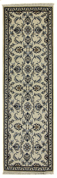 Tapis de couloir Tapis persan - Nain - 247 x 77 cm - beige