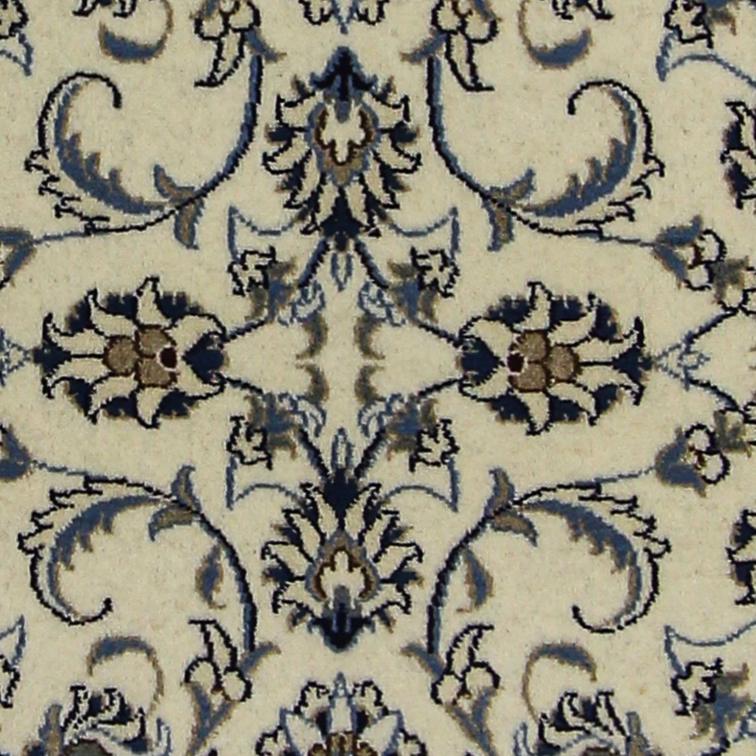Tapis de couloir Tapis persan - Nain - 247 x 77 cm - beige