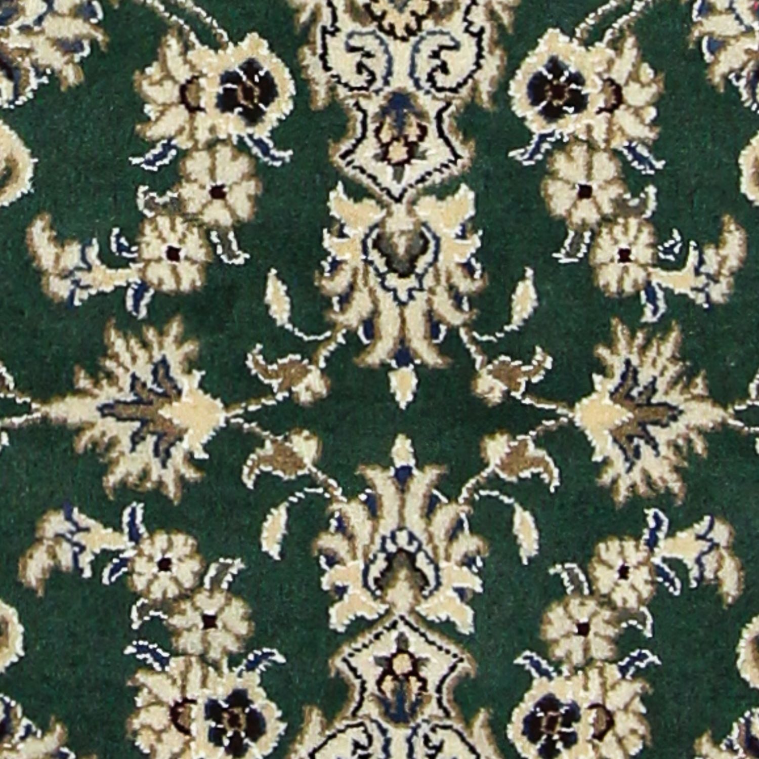 Tapis de couloir Tapis persan - Nain - 200 x 74 cm - vert foncé